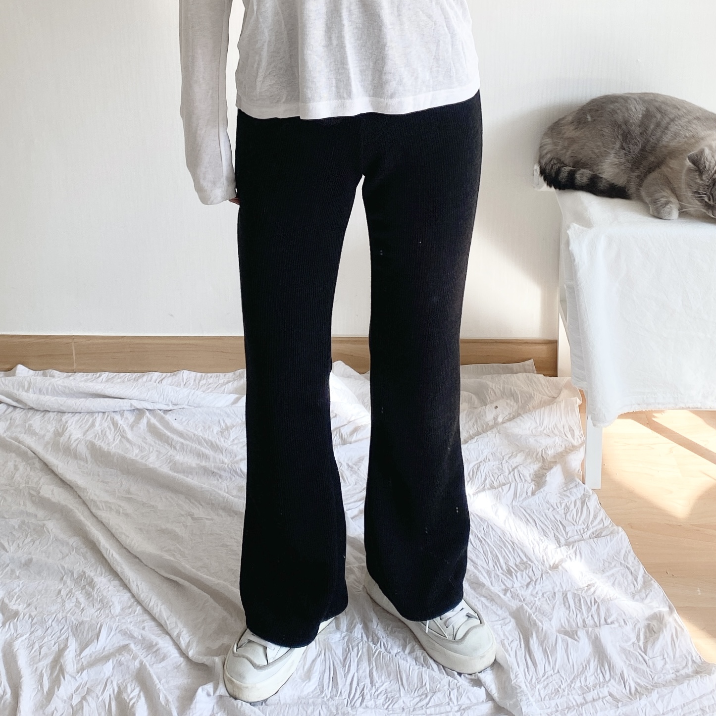 Sona 5色ワイドバンディングパンツ 10代 代女性ファッション韓国通販