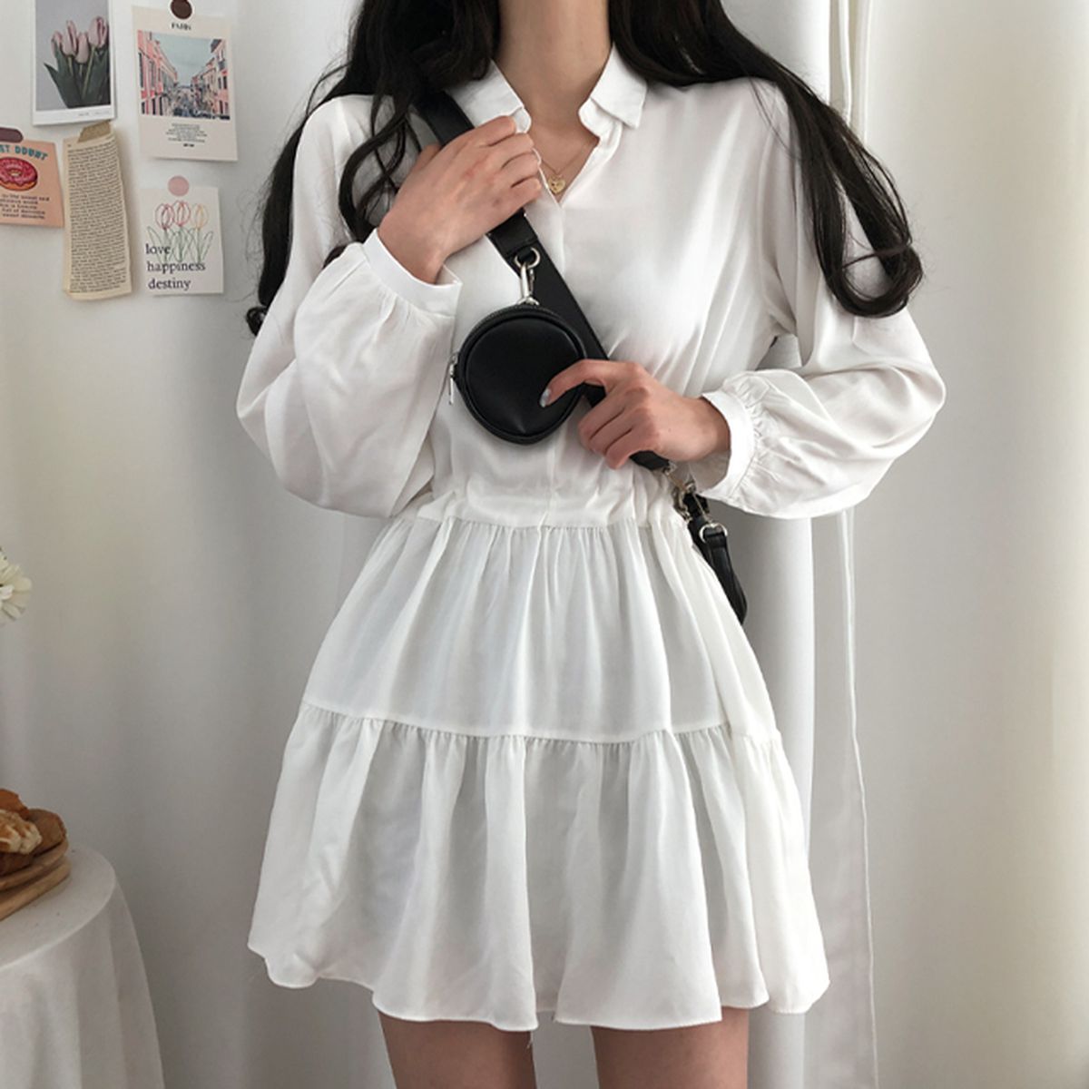 レイヤードミニワンピース - [10代・20代女性ファッション,韓国通販