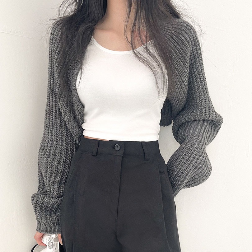 SONA | ルーズフィットボレロカーディガン7色 | 10代・20代女性ファッション韓国通販