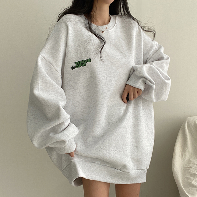 SONA | オーバーフィットバニープリントバルーントレーナー(起毛) | 10代・20代女性ファッション韓国通販