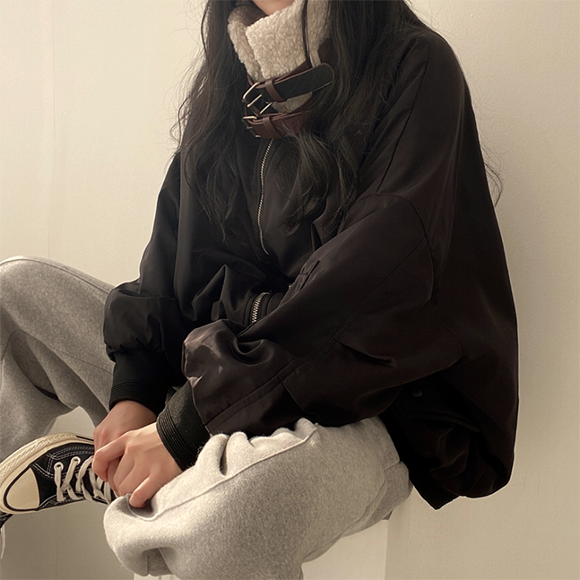 SJP890 オーバーフィットハイネックジャンパー(ウール裏地) ジャンパー  