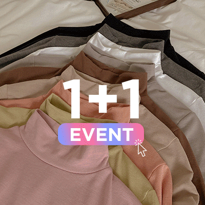 [1+1기획/기모]맨살에 닿아도 부드러운 티 2종