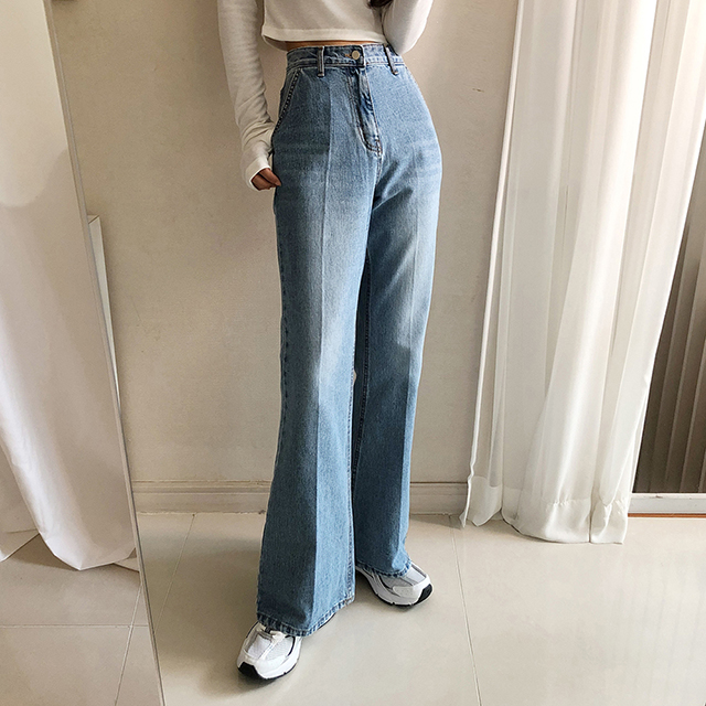 SONA | ブーツカットハイウエストデニムパンツ | 10代・20代女性ファッション韓国通販