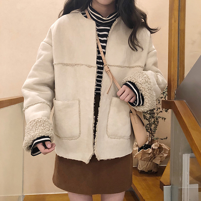 2WAYリバーシブルボアジャケット｜ジャケット｜韓国ファッション通販 SONA