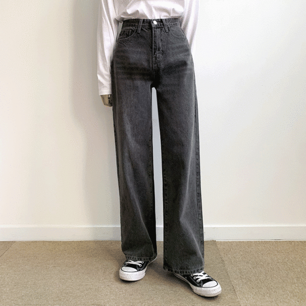 ウォッシングワイドデニムパンツ(S-XL) - [10代・20代女性ファッション