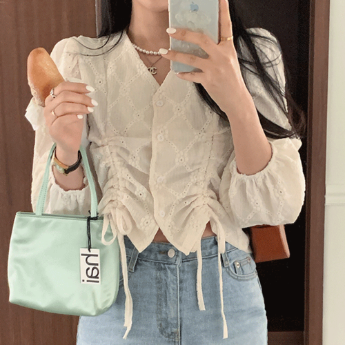 [기획] 올프셔링펀칭 blouse