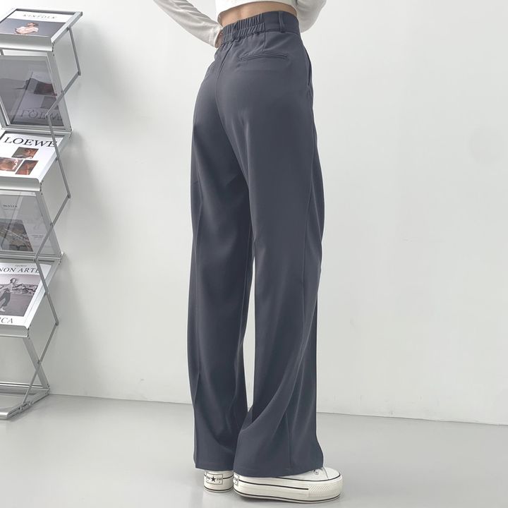 スラックス ワイドスラックスロングパンツ(後ろゴム)(S~2XL)