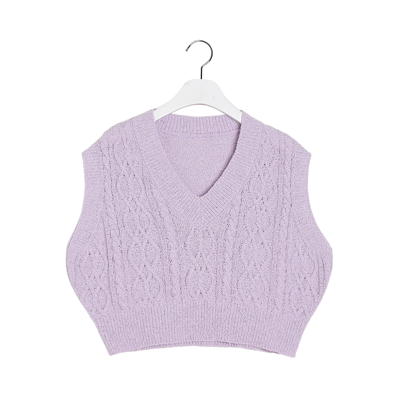 パステルカラー ニットベスト 特別セール品