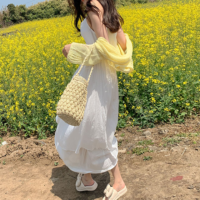 ✩アンティークデザイン リネンコットン ゆったりスモック