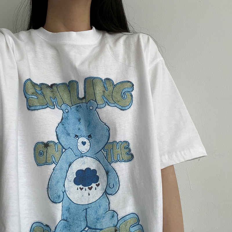 【カジュアル♪】BARROW バックベアプリント 半袖 Tシャツ BARROW（バロー）の「BARROW(バロー) テディベアモチーフ