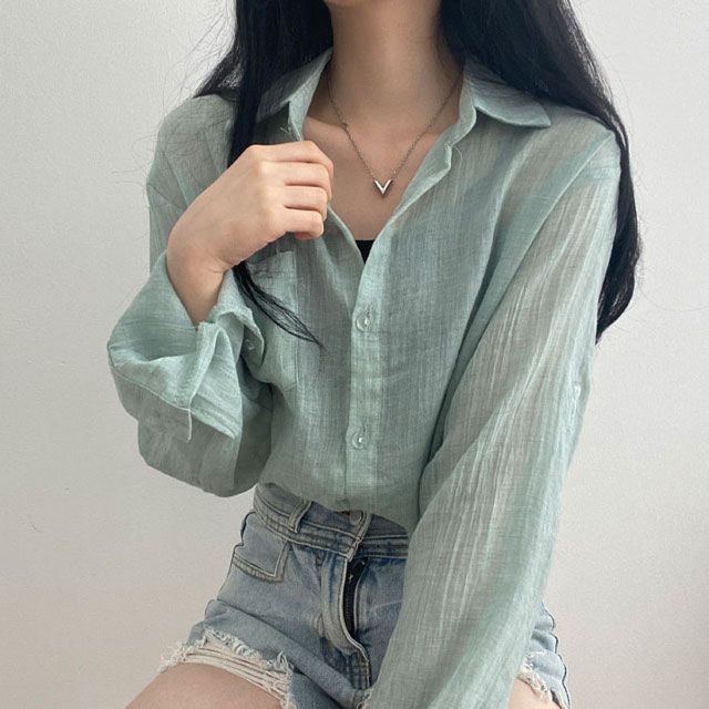 惰*眠様 LGB シワ加工 ロングシャツ 145-176414-1.jpg