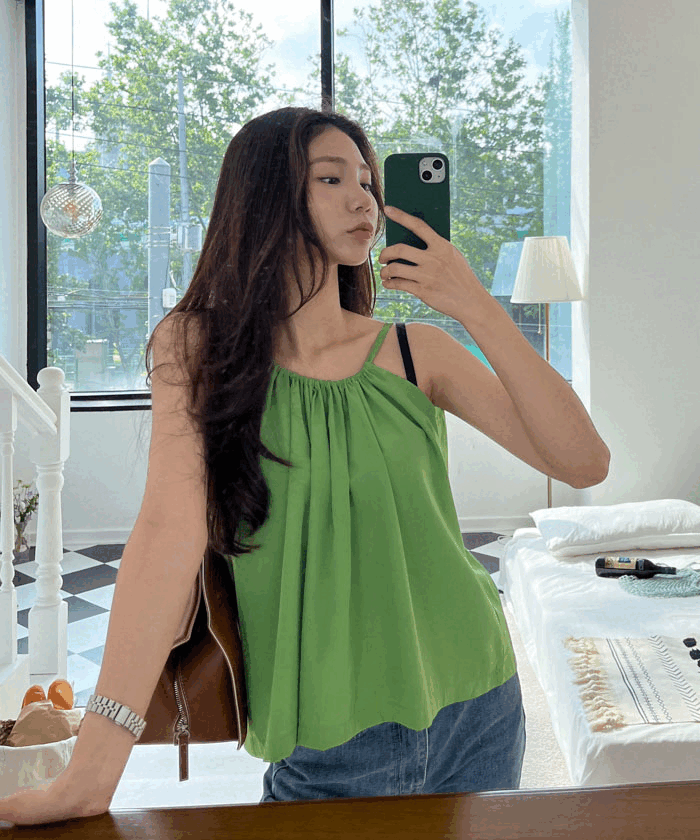 SONA | リボンホルターネックキャミソールブラウス | 10代・20代女性ファッション韓国通販