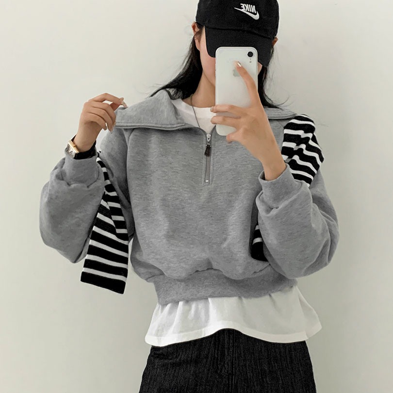 ハーフジップスウェットセット　 VERSIONS OF YOU GAP｜(U)GAP アーチロゴ ハーフジップスウェット・トレーナー