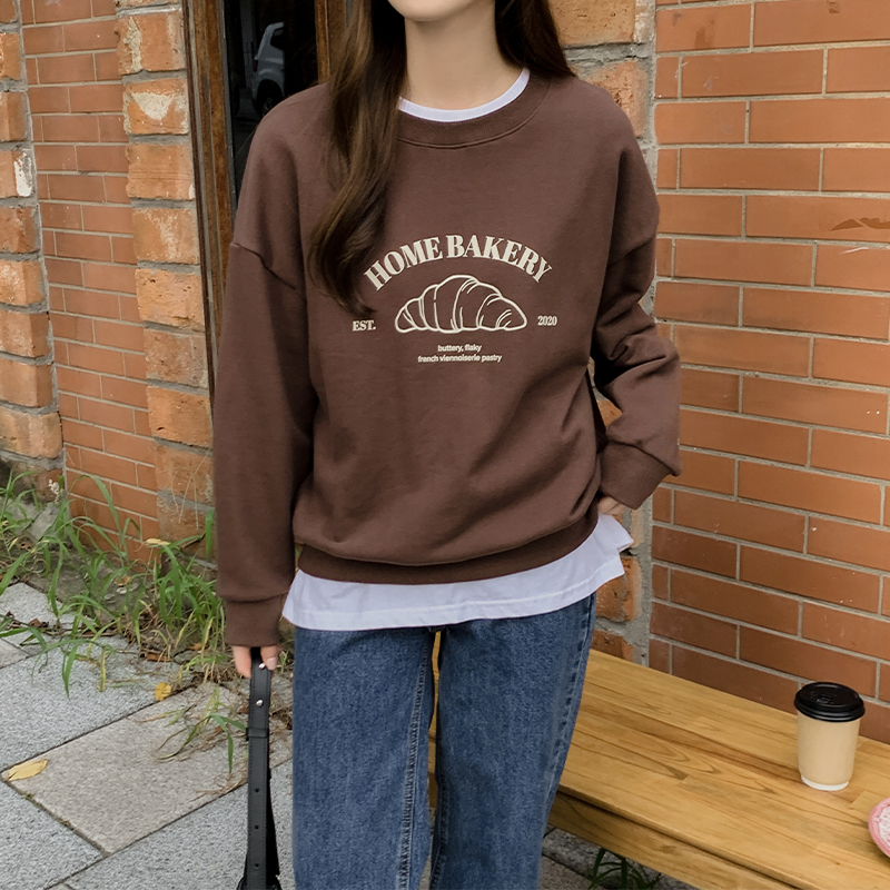 クロワッサンイラストスウェット｜スウェット｜韓国ファッション通販 SONA