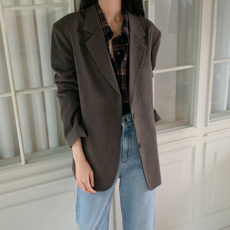 SONA | ウールボタンカラージャケット | 10代・20代女性ファッション 