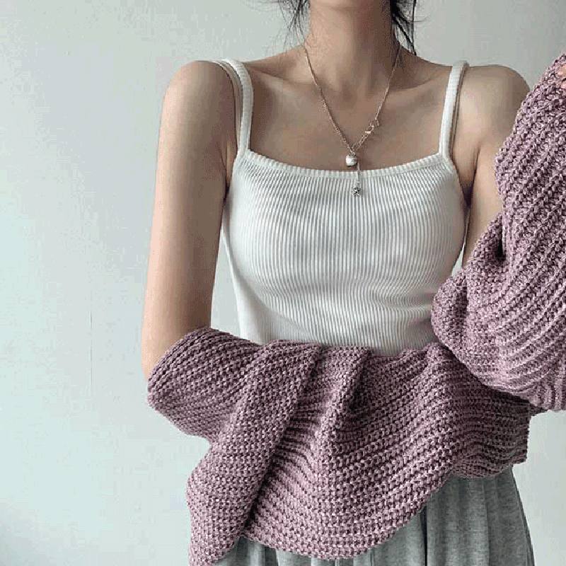 リブキャミソール