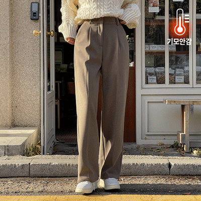 [고퀄모직/기장별/~2XL] 진(jean)심 기모 와이드 슬랙스 (150/160/170 사이즈)