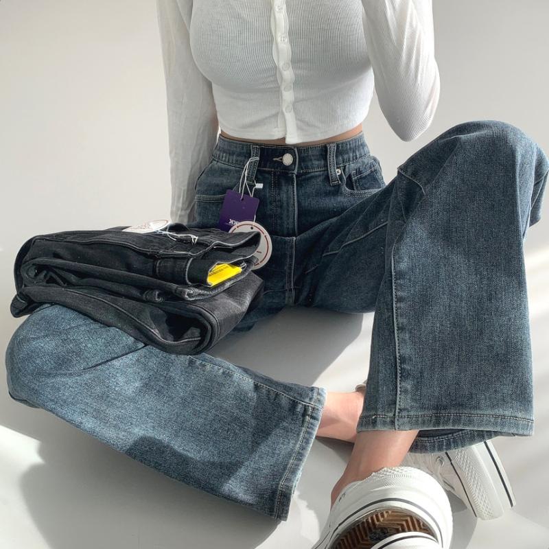 2XL밴딩 발열원단 기모 스판 일등와이드 데님팬츠