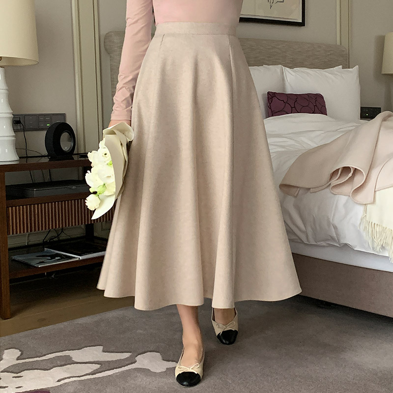 バンディングフレアロングスカート - [10代・20代女性ファッション