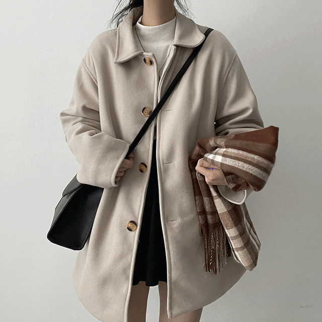 カラーシングルコート - [10代・20代女性ファッション,韓国通販, sona