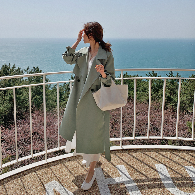 ビッグカラートレンチコート - [10代・20代女性ファッション,韓国通販