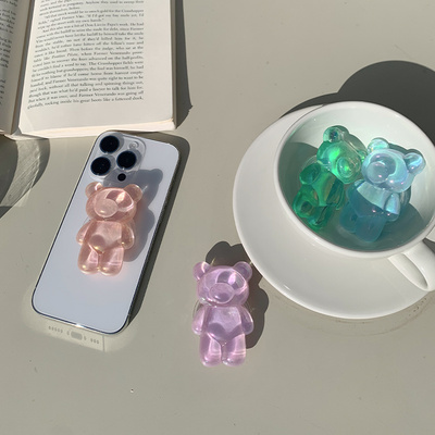 ベアーモチーフスマホグリップトック