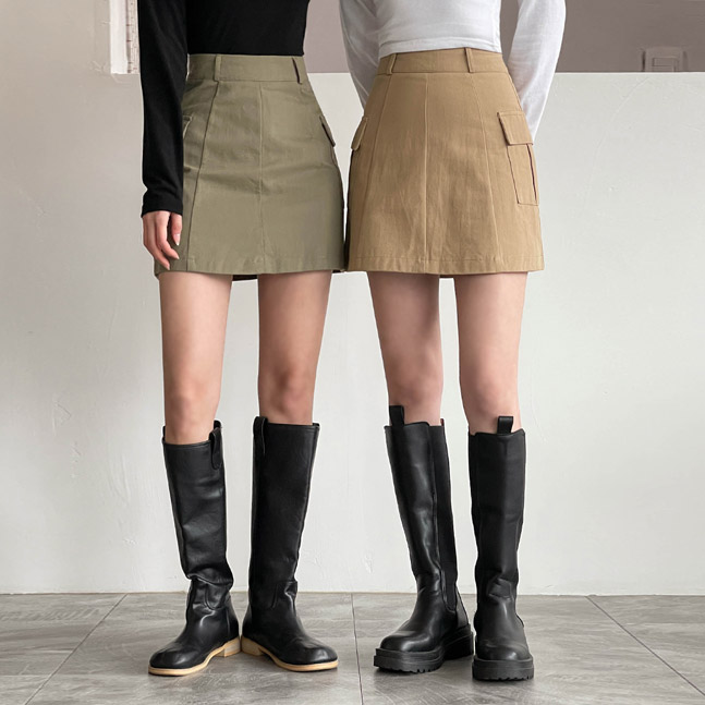[Y2K時尚款~2XL] 工裝款式內襯棉質短裙褲