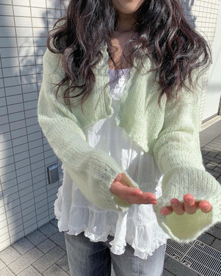 ウェーブニットボレロ