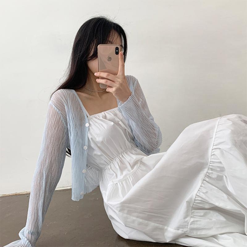 ティアードシャーリングビスチェロングワンピース｜ロング