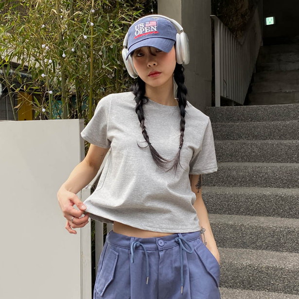 ベーシックTシャツ7色 - [10代・20代女性ファッション,韓国通販, sona