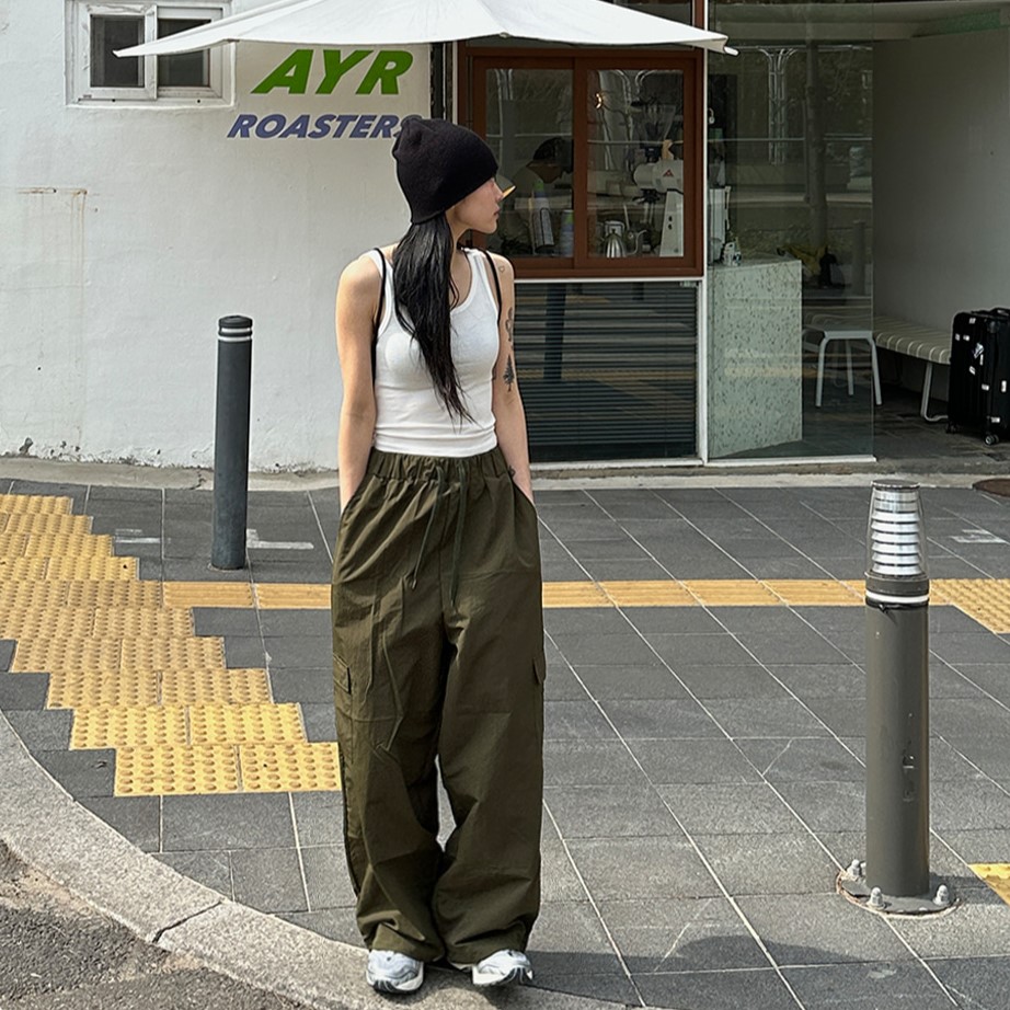 2WAYナイロンカーゴパンツ6色 - [10代・20代女性ファッション,韓国通販