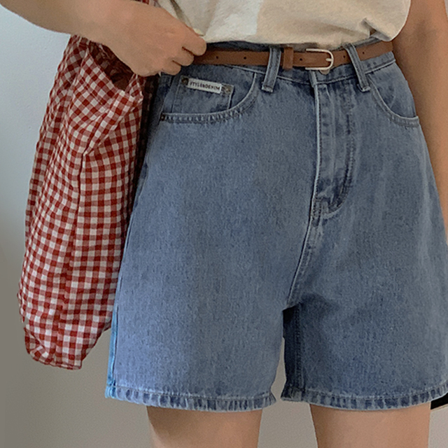 SET]デニムショートパンツ+ベルト｜ショートパンツ｜韓国