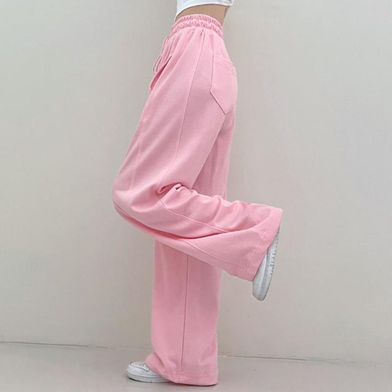 未使用　BAWL トレーニングパンツ ピンク 2WAYストリングワイドトレーニングパンツ7色｜ロングパンツ｜韓国
