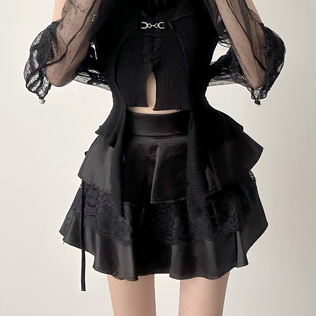 ティアードミニスカート - [10代・20代女性ファッション,韓国通販 