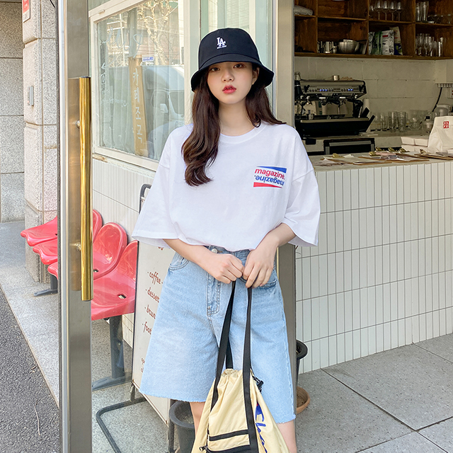英文レタリング半袖Tシャツ