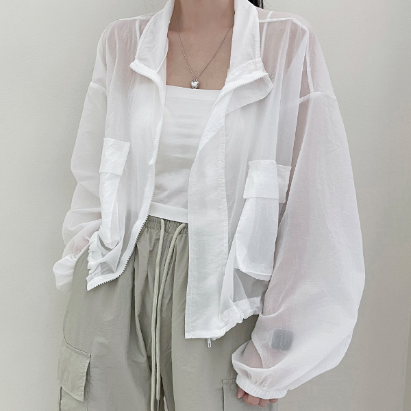 シースルーナイロンストリングジャンパー5色｜ジャンパー｜韓国