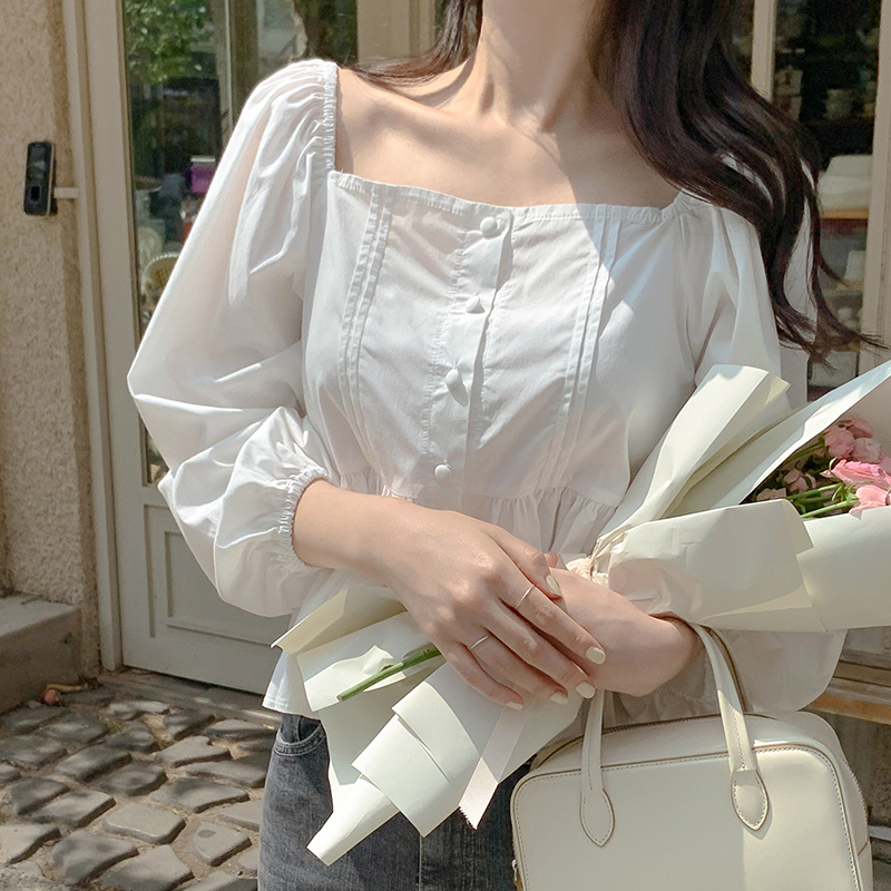 スクエアネックブラウス｜ブラウス｜韓国ファッション通販 SONA