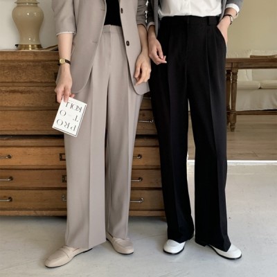 2丈タック入りワイドスラックス