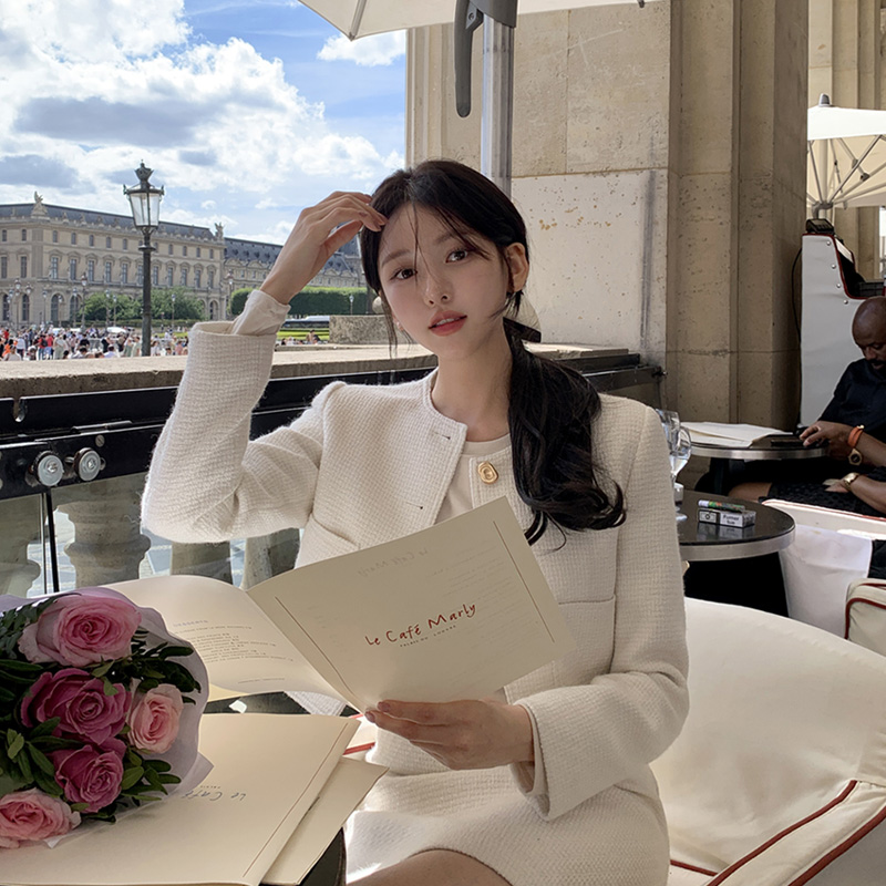 ツイードジャケットスカートセットアップ｜ツーピース｜韓国