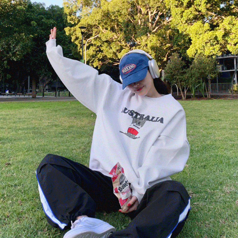 コアラAUSTRALIAプリントルーズトレーナー｜スウェット｜韓国