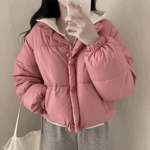 マットクロップダウンジャケット - [10代・20代女性ファッション,韓国 ...