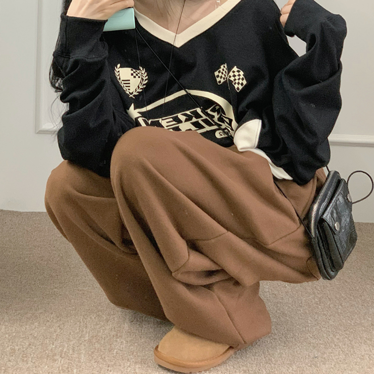 パンツ ym ピンタックスウェットワイドパンツ｜コットンパンツ｜韓国