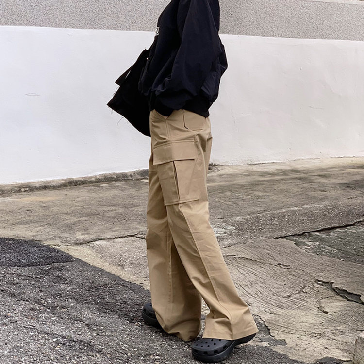 コットンツーウェイワイドカーゴパンツ6色 - [10代・20代女性 