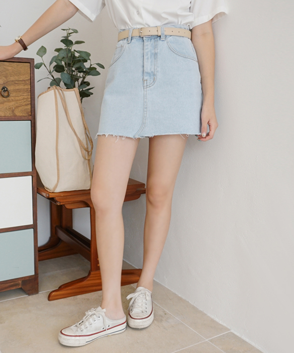 SONA | デイリーカットデニムスカート | 10代・20代女性ファッション韓国通販