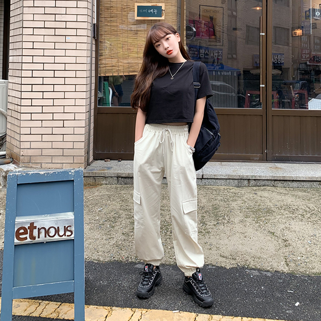Sona ロングストリートパンツ 10代 代女性ファッション韓国通販