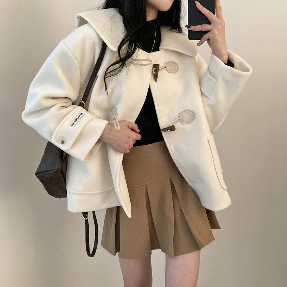 セーラーカラートグルボタンショートコート｜コート｜韓国