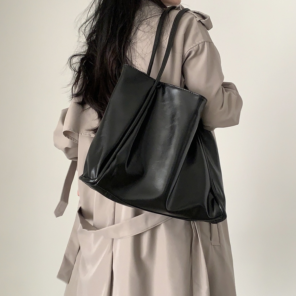 ビッグスクエア 行商人 レザー ショルダーバッグ - bag｜バッグ｜韓国