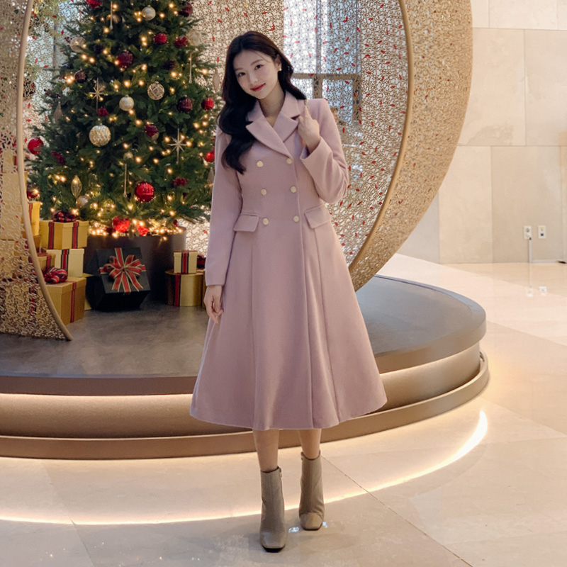 ダブルフレアロングコート｜コート｜韓国ファッション通販 SONA