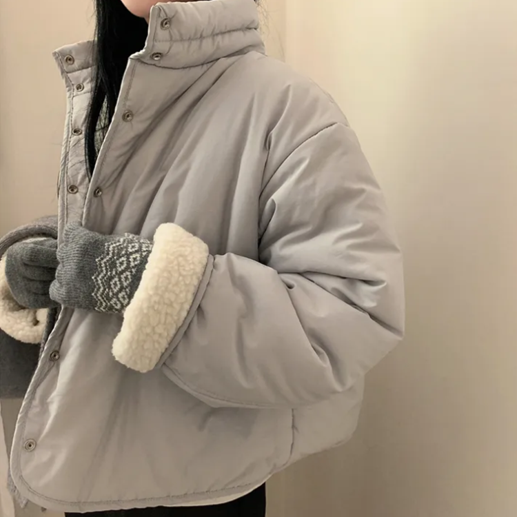 ボアリバーシブルハイネックジャンパー｜ジャンパー｜韓国ファッション