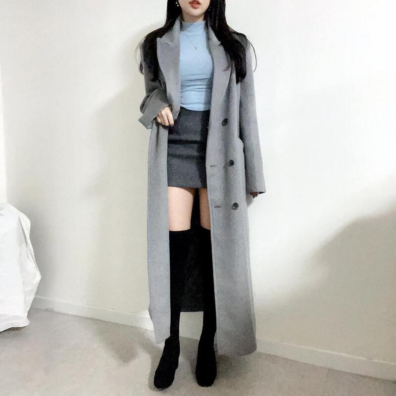 キルティング裏地ウールマキシロングコート｜コート｜韓国